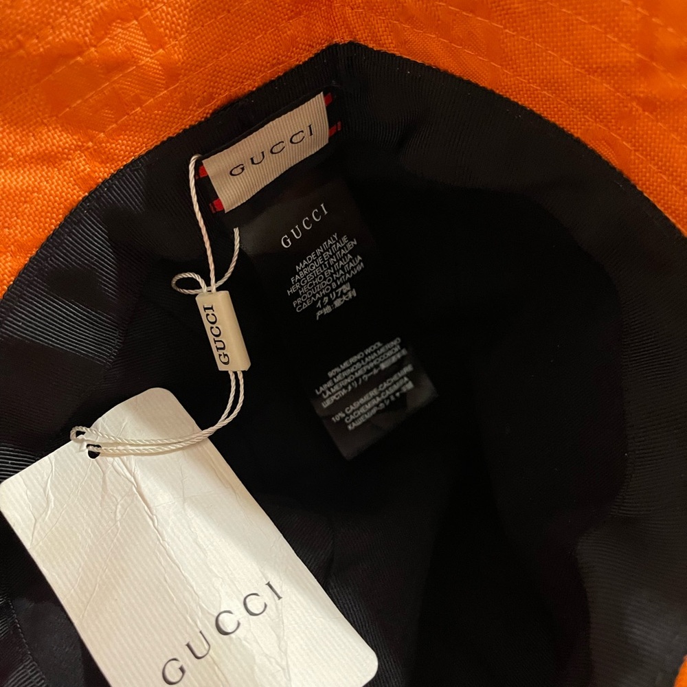 Gucci Vibrant Orange Wool Hat Original - Picture 4 of 5